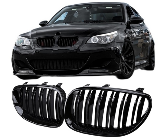 Glossy black grill for BMW E60 E61 2003-2010