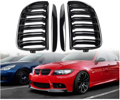 Glossy black grill for BMW E90 E91 2005-2008